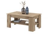 Couchtisch Selen in Nox Eiche Beistelltisch mit Ablage 100 x 60 cm