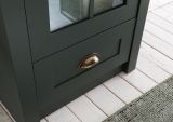 Vitrine Forres in gr�n Landhaus Wohn- und Esszimmer Vitrinenschrank 90 x 197 cm