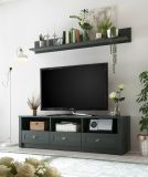 TV-Lowboard Forres in gr�n Landhaus TV Unterteil 158 x 47 cm