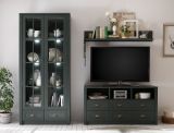 Wandboard Forres in gr�n Landhaus Wandregal 130 x 20 cm B�cherregal