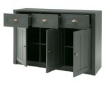 Wohnwand Forres in mattem Gr�n Landhaus Wohnkombination 4-teilig 270 x 198 cm