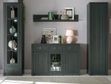 Wohnwand Forres in gr�n Landhaus Wohnkombination 4-teilig 270 x 198 cm