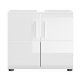 Waschbeckenunterschrank Hunter in wei� Hochglanz Badezimmer Unterschrank 60 x 54 cm