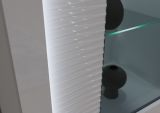 Wohnwand Sunroof in wei� Hochglanz Wohnkombination 3-teilig inklusive Frontbeleuchtung 332 x 202 cm
