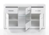 Sideboard Carrara in wei� Hochglanz Wohn- und Esszimmer Kommode 164 x 97 cm