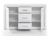 Sideboard Carrara in wei� Hochglanz Wohn- und Esszimmer Kommode 164 x 97 cm