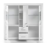 Highboard Carrara in wei� Hochglanz Wohn- und Esszimmer Anrichte 149 x 142 cm