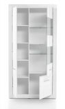 Wohnwand Carrara in wei� Hochglanz Wohnkombination 4-teilig 335 x 198 cm