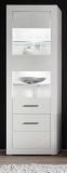Wohnwand Carrara in wei� Hochglanz Wohnkombination 4-teilig 314 x 198 cm