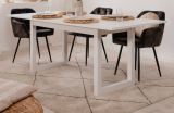 Esstisch Malta in wei� K�chentisch ausziehbar 160 / 200 x 90 cm