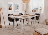 Esstisch Malta in wei� K�chentisch ausziehbar 160 / 200 x 90 cm