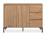 Kommode Bastia in Artisan Eiche Sideboard 120 x 87 cm