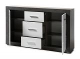 Sideboard Briard in wei� Hochglanz und grau Stone Wohn- und Esszimmer Kommode 164 x 97 cm