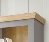 Wohnwand Rideau in grau und Artisan Eiche Landhaus Wohnkombination 4-teilig 328 x 201 cm