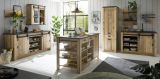 K�chenregal Stove in Used Wood hell und anthrazit K�che Wandregal 90 x 30 cm Gew�rzregal