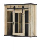 K�che H�ngeschrank Stove in Used Wood hell und anthrazit K�chenschrank h�ngend 93 x 90 cm