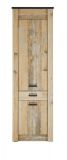 K�che Hochschrank Stove in Used Wood hell und anthrazit K�chenschrank hoch 62 x 201 cm