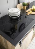 K�che mit Theke Stove in Used Wood hell und anthrazit K�chenschrank Set 5-teilig