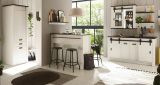 K�che H�ngeschrank Stove in wei� Pinie und anthrazit Landhaus K�chenschrank h�ngend 93 x 90 cm