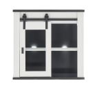 K�che H�ngeschrank Stove in wei� Pinie und anthrazit Landhaus K�chenschrank h�ngend 93 x 90 cm