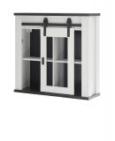 K�che H�ngeschrank Stove in wei� Pinie und anthrazit Landhaus K�chenschrank h�ngend 93 x 90 cm