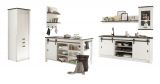K�che mit Kochinsel Stove in wei� Pinie und anthrazit Landhaus K�chenschrank Set 6-teilig