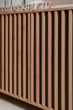 Kommode Madem in Artisan Eiche und Anthrazit mit 3D-Lamellen Wohn- und Esszimmer Sideboard 80 cm