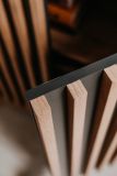 Couchtisch Madem in Artisan Eiche und Anthrazit mit 3D-Lamellen Beistelltisch 110 x 67 cm