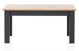 Esstisch Ribera in grau und Wotan Eiche Landhaus K�chentisch 160 x 90 cm