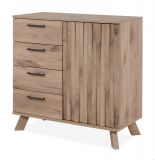 Kommode Douro in Schweden Eiche mit 3D-Reliefoptik Wohn- und Esszimmer Sideboard 84 x 85 cm