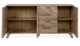 Sideboard Douro in Schweden Eiche mit 3D-Reliefoptik Wohn- und Esszimmer Kommode 175 x 85 cm