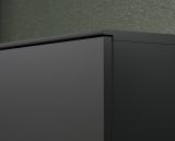 TV-Lowboard Synnax in grau und Evoke Eiche TV Unterteil mit Komforth�he 187 x 59 cm