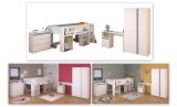 Parisot Kinder- und Jugendzimmer Pirouette11 in wei� mit grau oder rosa Komplett-Set 4-teilig