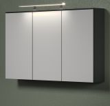 Badezimmer Spiegelschrank Synnax in grau Badschrank 3-t�rig 120 cm