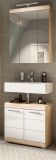 Badezimmer Spiegelschrank Mambo in Sonoma Eiche Badschrank 3-t�rig 60 x 79 cm