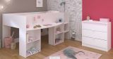 Parisot Kinder- und Jugendzimmer Pirouette16 in wei�, Set mit Hochbett und Kommode