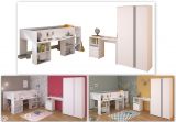 Parisot Kinder- und Jugendzimmer Pirouette13 in wei� mit grau oder rosa Komplett-Set 3-teilig