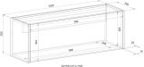 Sekret�r Center in grau matt und Wotan Eiche Wandsekret�r f�r Homeoffice und B�ro 100 cm