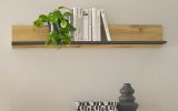 B�roregal Center in Wotan Eiche und grau matt Wandregal f�r Homeoffice und B�ro 100 cm