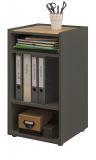Schreibtisch Regal Center in Grau und Wotan Eiche Container f�r Homeoffice und B�ro 40 x 70 cm