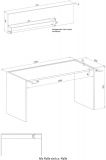 B�rom�bel Set Center in grau matt und Wotan Eiche mit Schreibtisch und Regal f�r Homeoffice