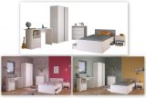 Parisot Kinder- und Jugendzimmer Pirouette in wei� mit grau oder rosa Komplett-Set 5-teilig