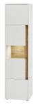 Aktenschrank Center in wei� und Wotan Eiche Vitrine f�r Homeoffice und B�ro 50 x 200 cm