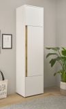 Aktenschrank Center in wei� und Wotan Eiche Stauraumschrank f�r Homeoffice und B�ro 50 x 200 cm