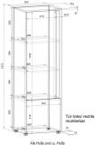 Aktenschrank Center in wei� und Wotan Eiche Stauraumschrank f�r Homeoffice und B�ro 50 x 158 cm