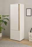 Aktenschrank Center in wei� und Wotan Eiche Stauraumschrank f�r Homeoffice und B�ro 50 x 158 cm