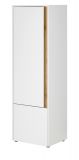 Aktenschrank Center in wei� und Wotan Eiche Stauraumschrank f�r Homeoffice und B�ro 50 x 158 cm