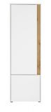 Aktenschrank Center in wei� und Wotan Eiche Stauraumschrank f�r Homeoffice und B�ro 50 x 158 cm