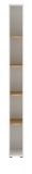 Aktenregal Center in wei� und Wotan Eiche Standregal f�r Homeoffice und B�ro 20 x 200 cm