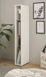 Aktenregal Center in wei� und Wotan Eiche Standregal f�r Homeoffice und B�ro 20 x 158 cm